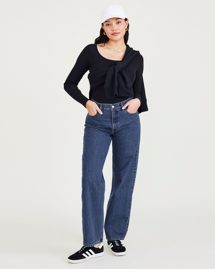 (image for) Unique Attraction Mid-Rise Jeans, Relaxed Fit